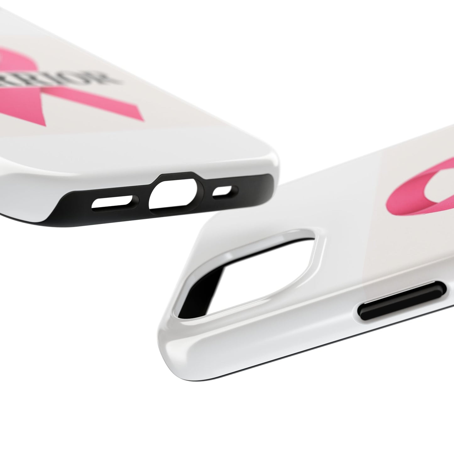 Pink Ribbon Warrior Phone Case - Tough & Stylish, Cancer Support, Gift for Fighters, Survivor Pride, Inspirational