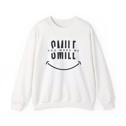 You Make Me Smile Crewneck Sweatshirt - Unisex Heavy Blend