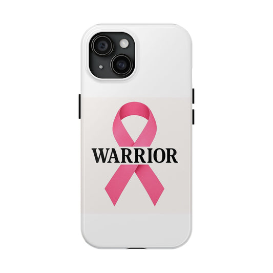 Pink Ribbon Warrior Phone Case - Tough & Stylish, Cancer Support, Gift for Fighters, Survivor Pride, Inspirational