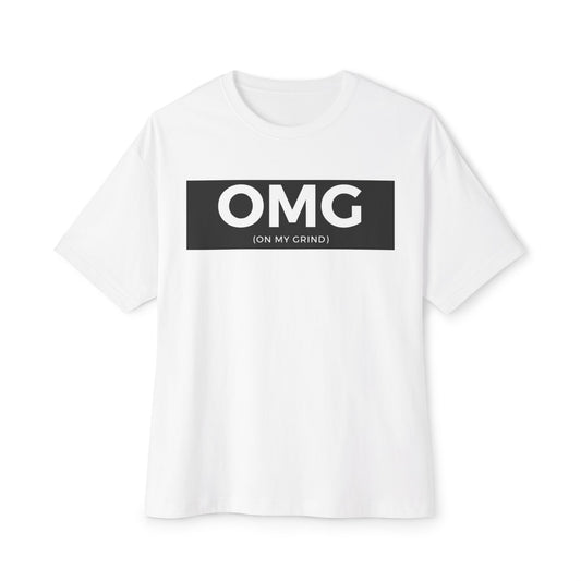 Unisex Oversized Boxy Tee - OMG (On My Grind) Graphic T-Shirt